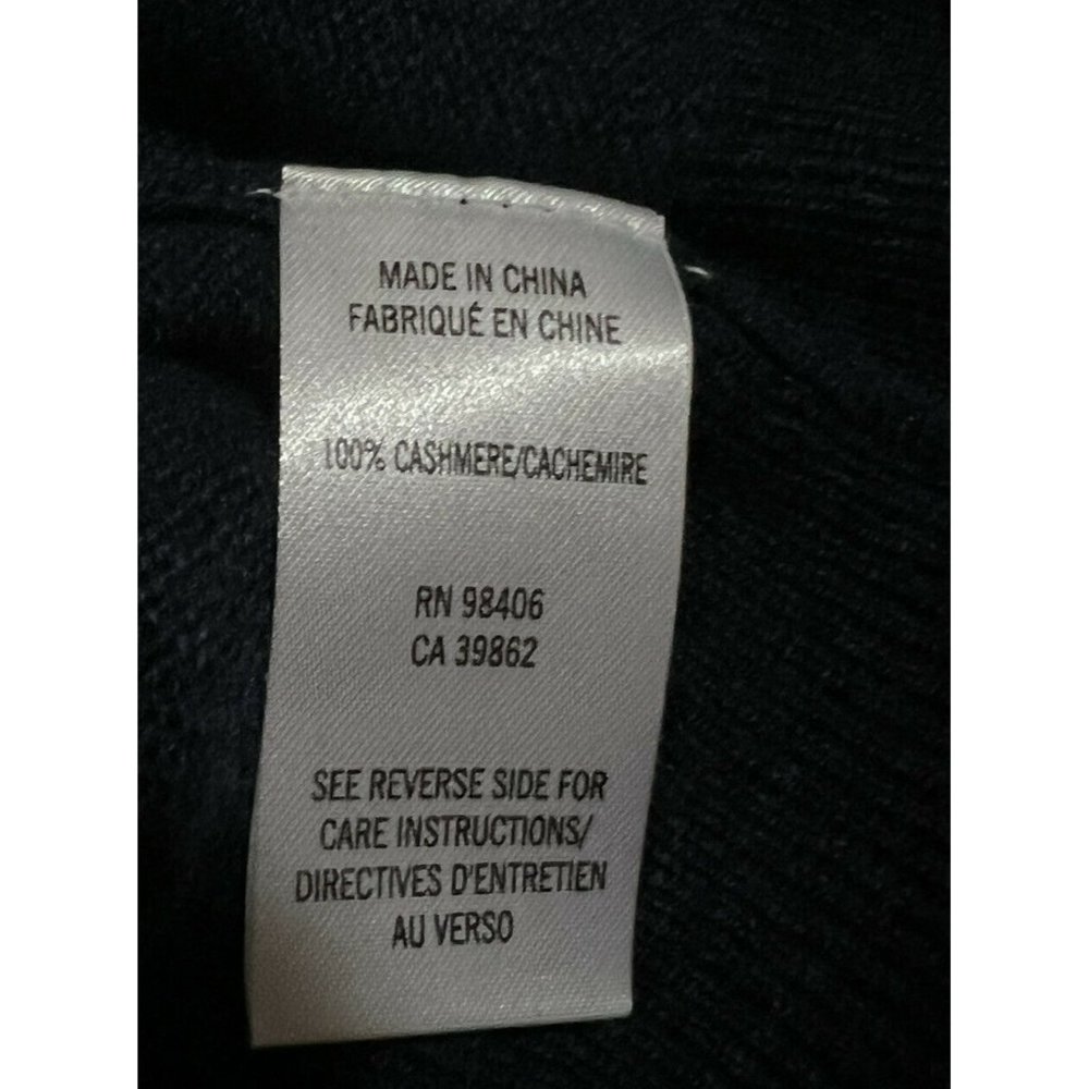 Theory %100 Pure Cashmere Crew Sweater Navy Mens Size Small $300 - Picture 7 of 8